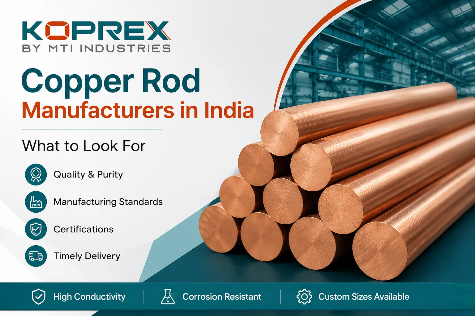 Copper Rod Manufacturers in India — What to Look For